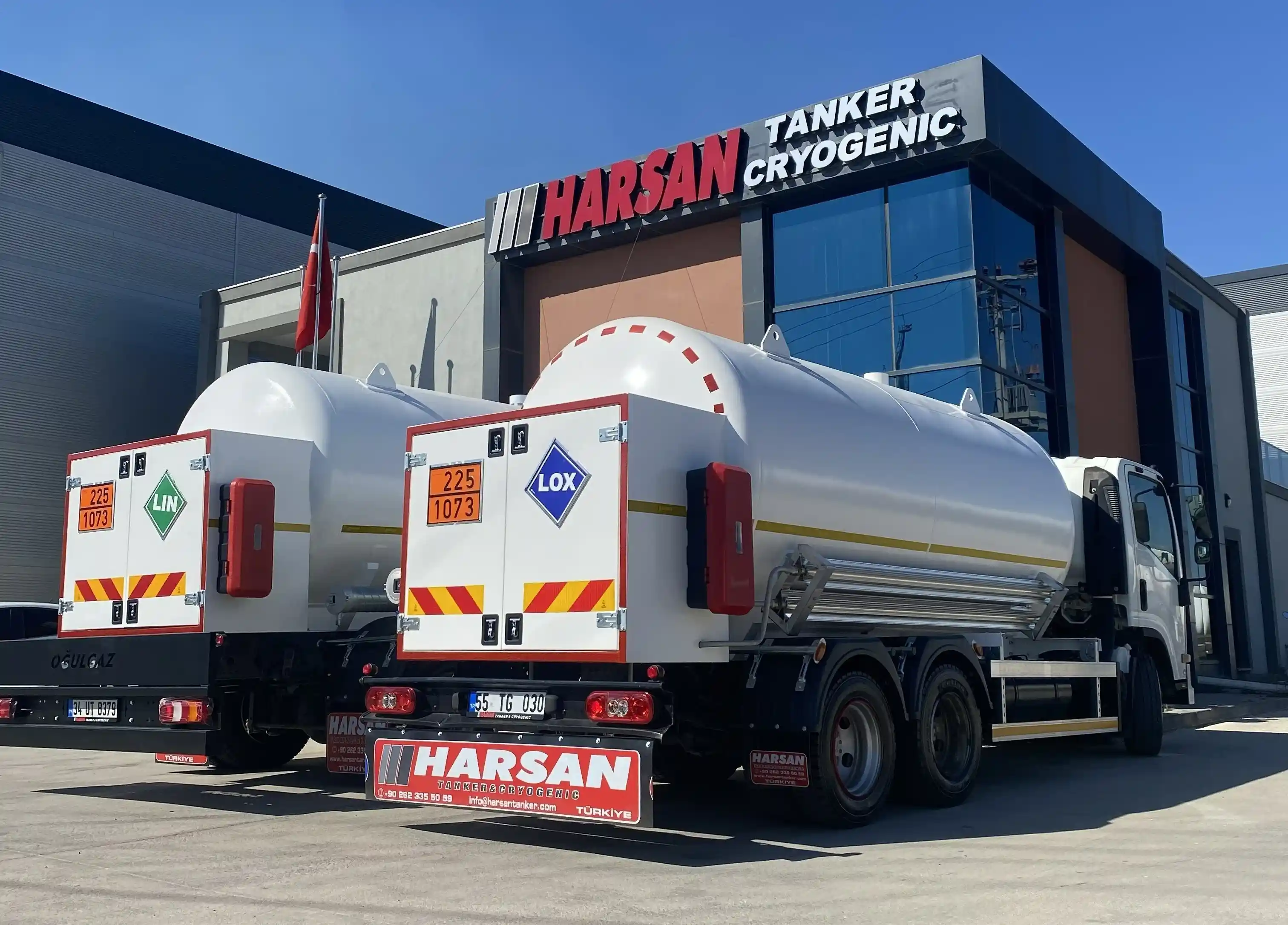 Harsan Tanker kompakt kriyojenik bobtail tank küçük kamyon şehir içi dağıtım